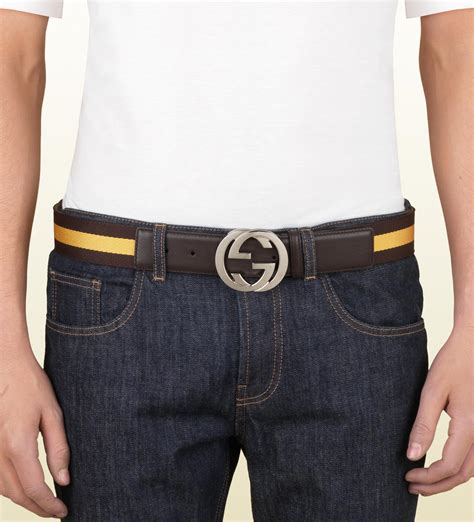brown gucci belt for men